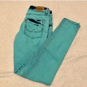 SUPERDRY sky Blue powdered slim jeans